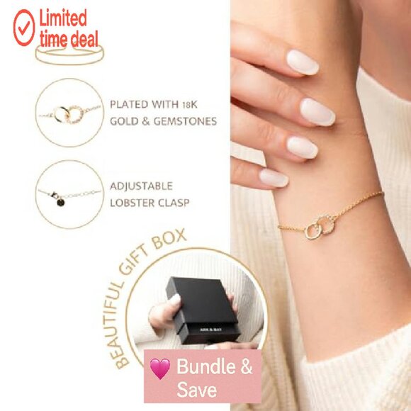 18K Gold Plated Christian Bracelet with Bible Verse, Gift Box - Picture 5 of 8